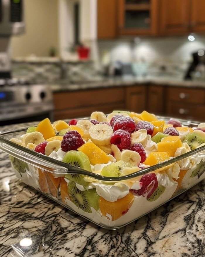 Honey Lime Rainbow Fruit Salad